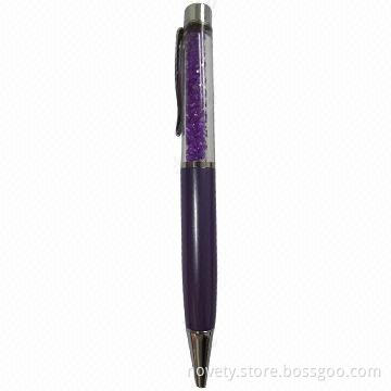 Crystal Pen, Available Various Colors, Sized 140 x 12mm